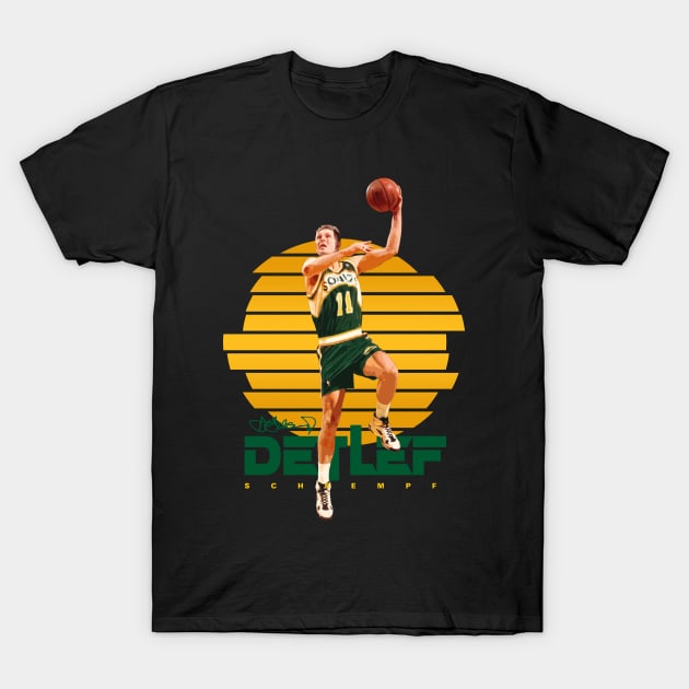 Detlef Schrempf T-Shirt by Juantamad